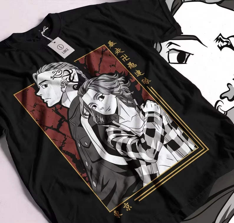 Tokyo Revengers Plus Size Streetwear Trendy Cotton Oversized Unisex New Model personality Clothes T-Shirt high quality Couples