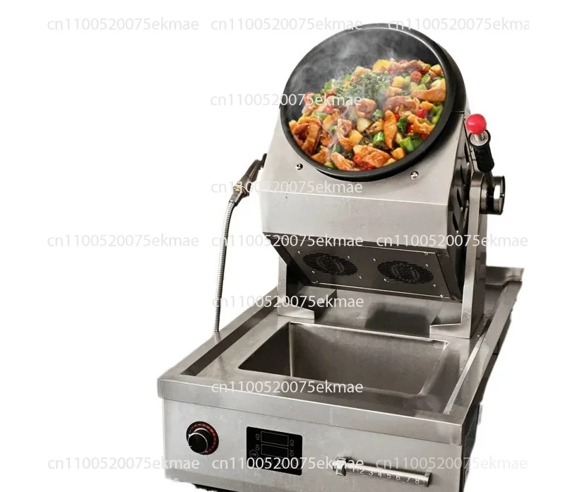 Automatic Cooking  Intelligent Commercial Stir Fry Machine Canteen Restaurant Takeaway Roller Wok