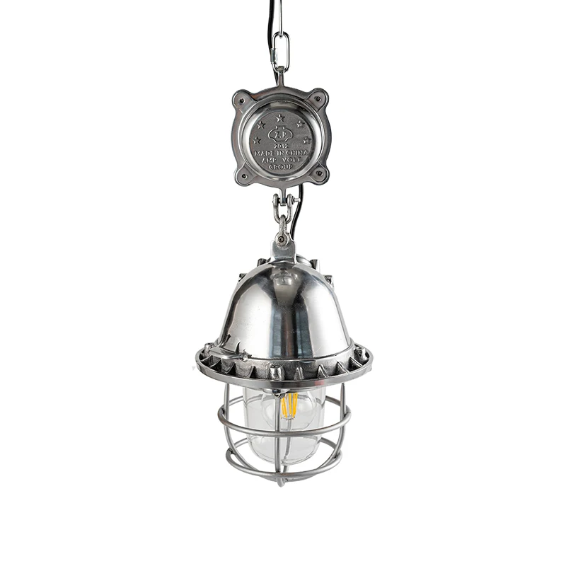 

Cast aluminum explosion-proof chandelier ambient light retro industrial wind