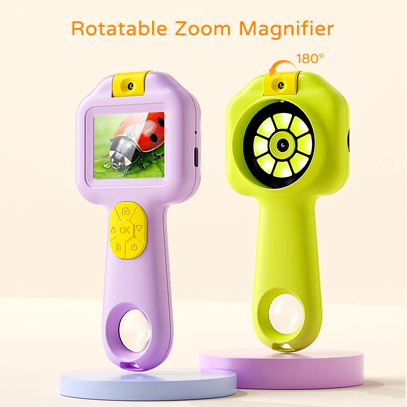 Portable 25X Magnifying Glass Microscope with 2.0