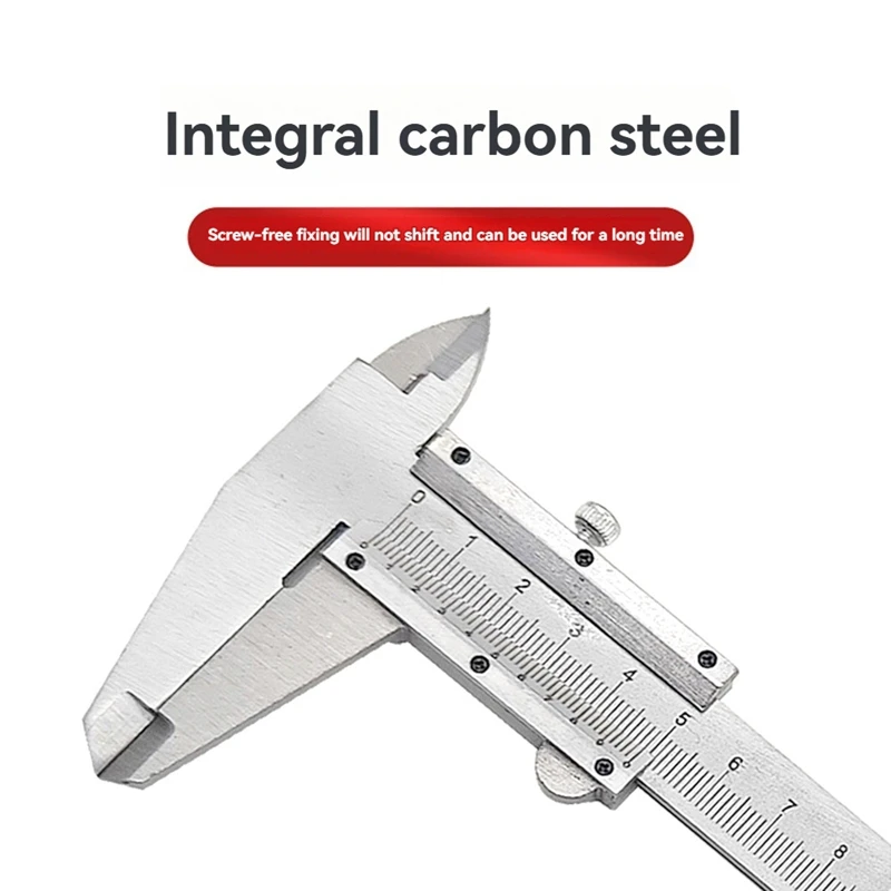 BAAG-calibrador de acero al carbono, calibrador de alta precisión, micrómetro Manual, calibrador deslizante, calibrador Vernier para el hogar