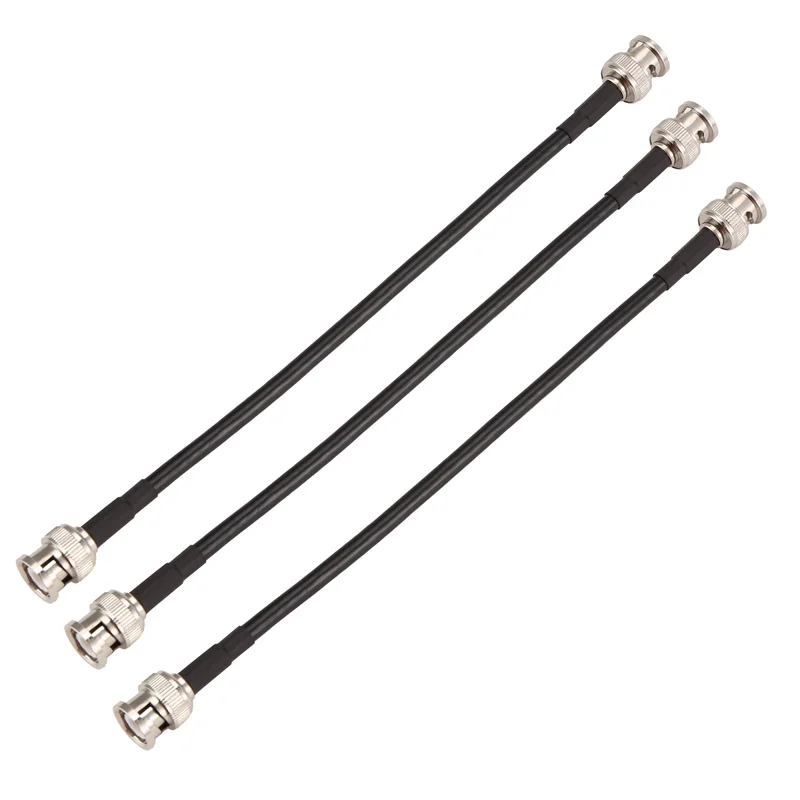 ABMF-RG58 BNC 남성 플러그-BNC 남성 플러그 압착 커넥터 동축 점퍼 케이블 와이어 오실로스코프 신호 라인
