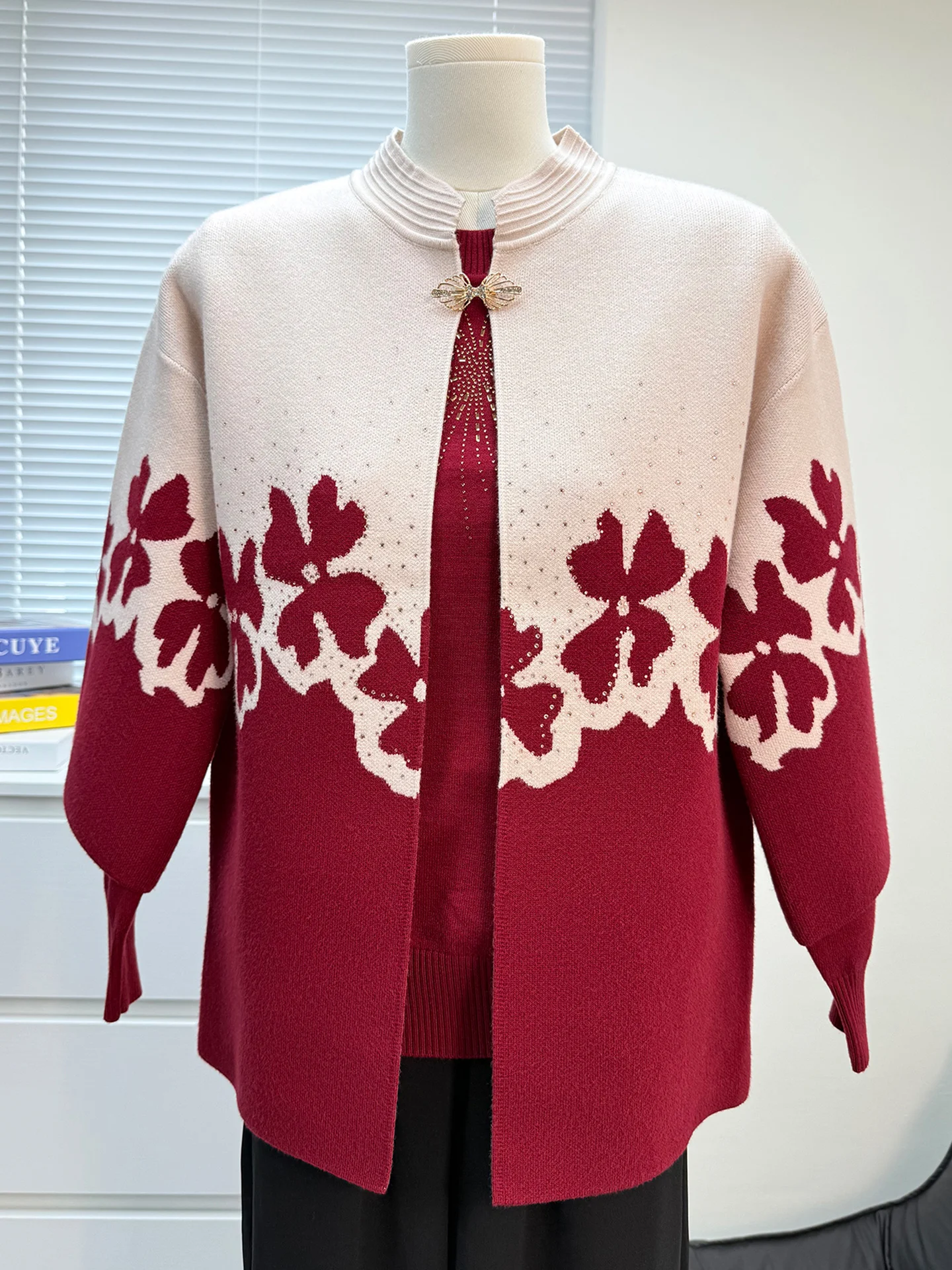 faionable-autumn-winter-sweater-set-for-women-loose-fit-two-piece-mommy-sle-clothing-comfortable-breathable-ladieswear