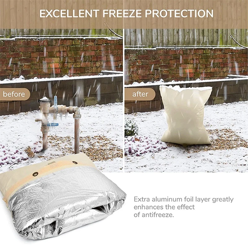 Outdoor Water Faucet Thickened Cover Sock Winter Freeze Protector Waterproof Faucet Antifreeze Protective Cover