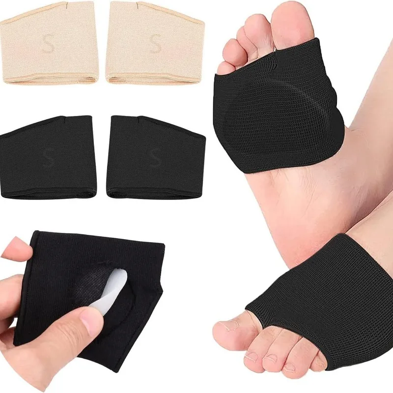 Silicone Forefoot Cushion Pads, Unisex Thickened Metatarsal Pads, Foot Care Protectors & Toe Separators