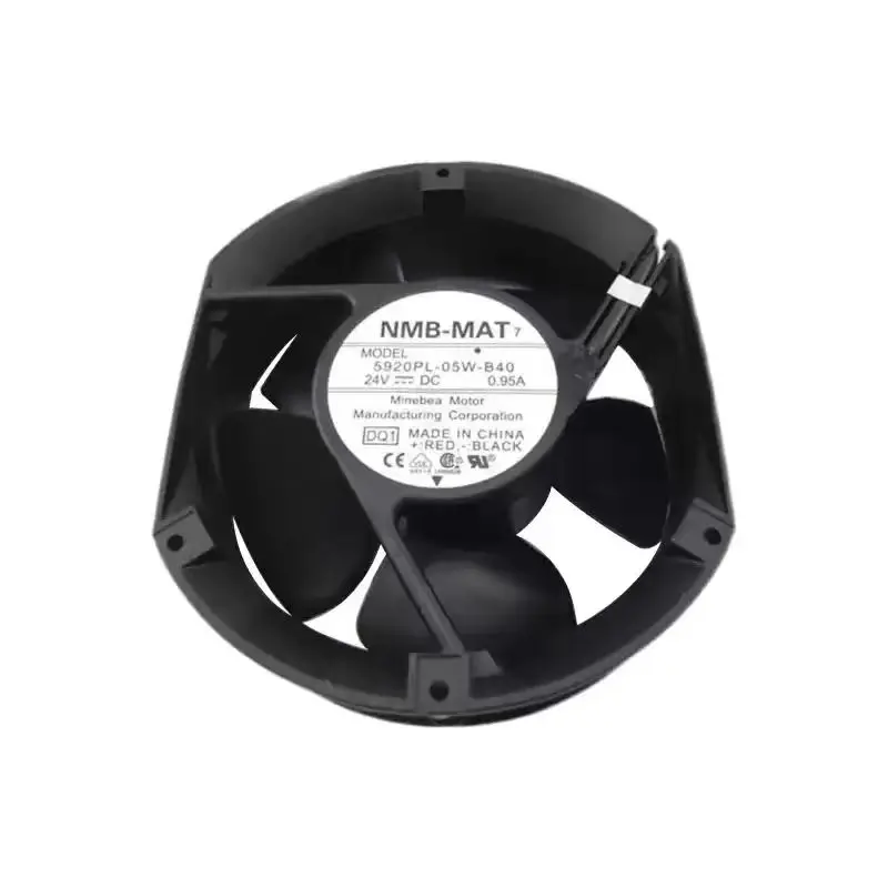 Original For NMB 5920PL-05W-B40 24V 0.95A 17251 172mm Round Metal Axial Cooling Fan High Airflow Cabinet Server Radiator
