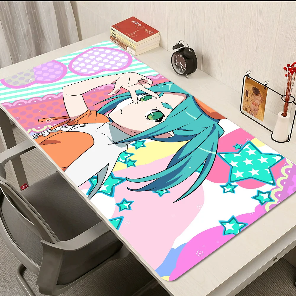 HD-MonogatariS-Yotsugi-Ononoki S Muismat Nieuwkomers Grote Gaming Muismat L XL XXL Gamer Muismat Maat Voor Toetsenborden Mat