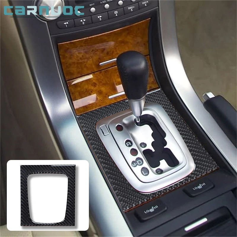 For Honda Acura TL 2004 2005 2006 2007 2008 Carbon Fiber Center Shifter Surround Frame Stickers Car Styling Interior Accessories