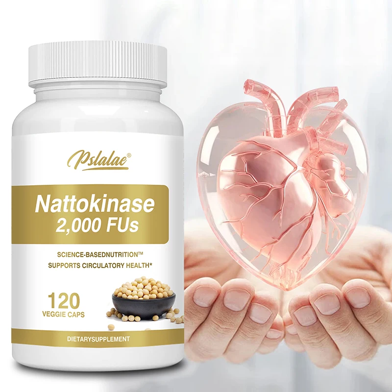 

Nattokinase Supplement - Supports Cardiovascular and Heart Health, Improves Internal Circulation, and Boosts Energy and Immunity