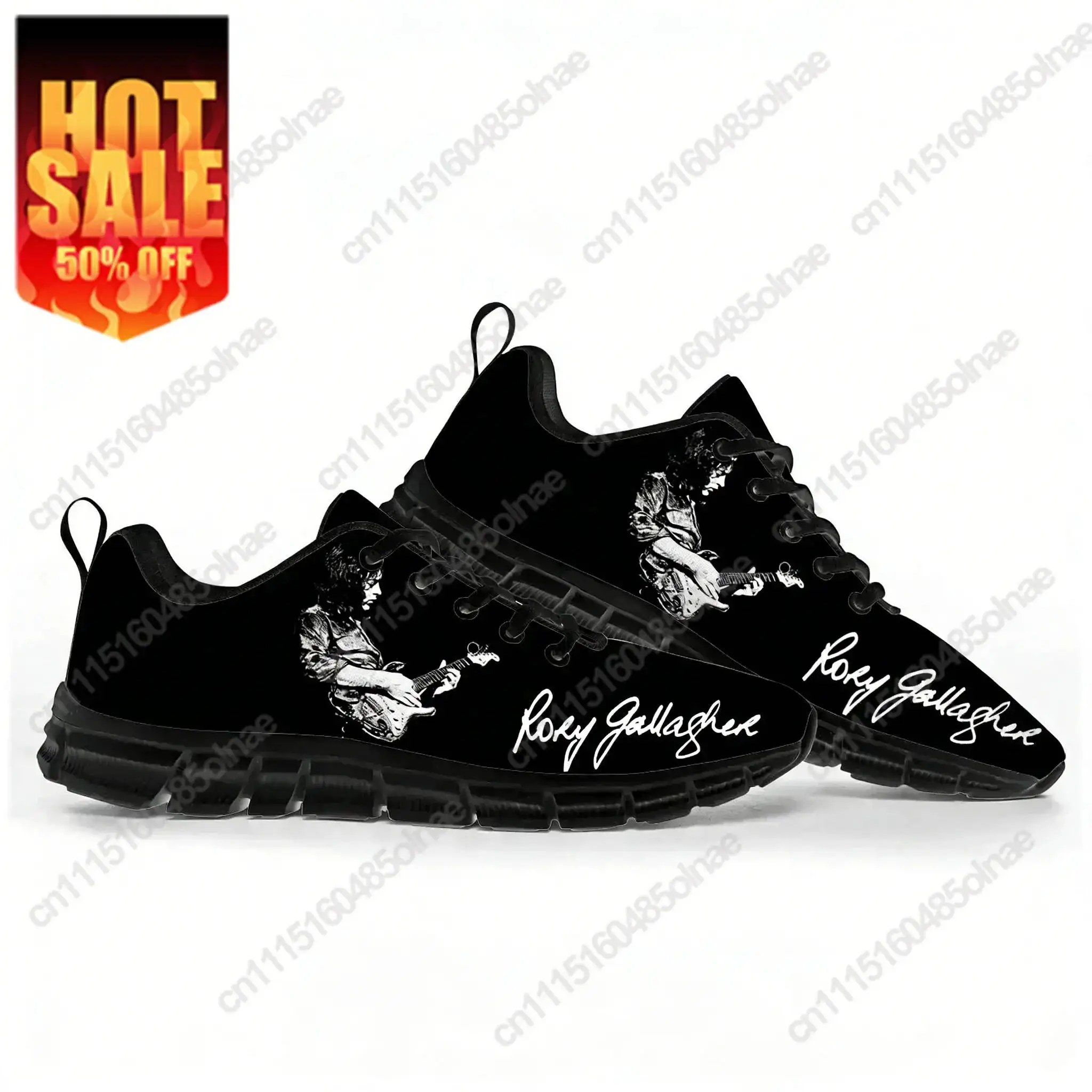 Rory Gallagher Music Pop Sports Shoes Mens Womens  Sneakers Casual Custom Couple Shoes Black
