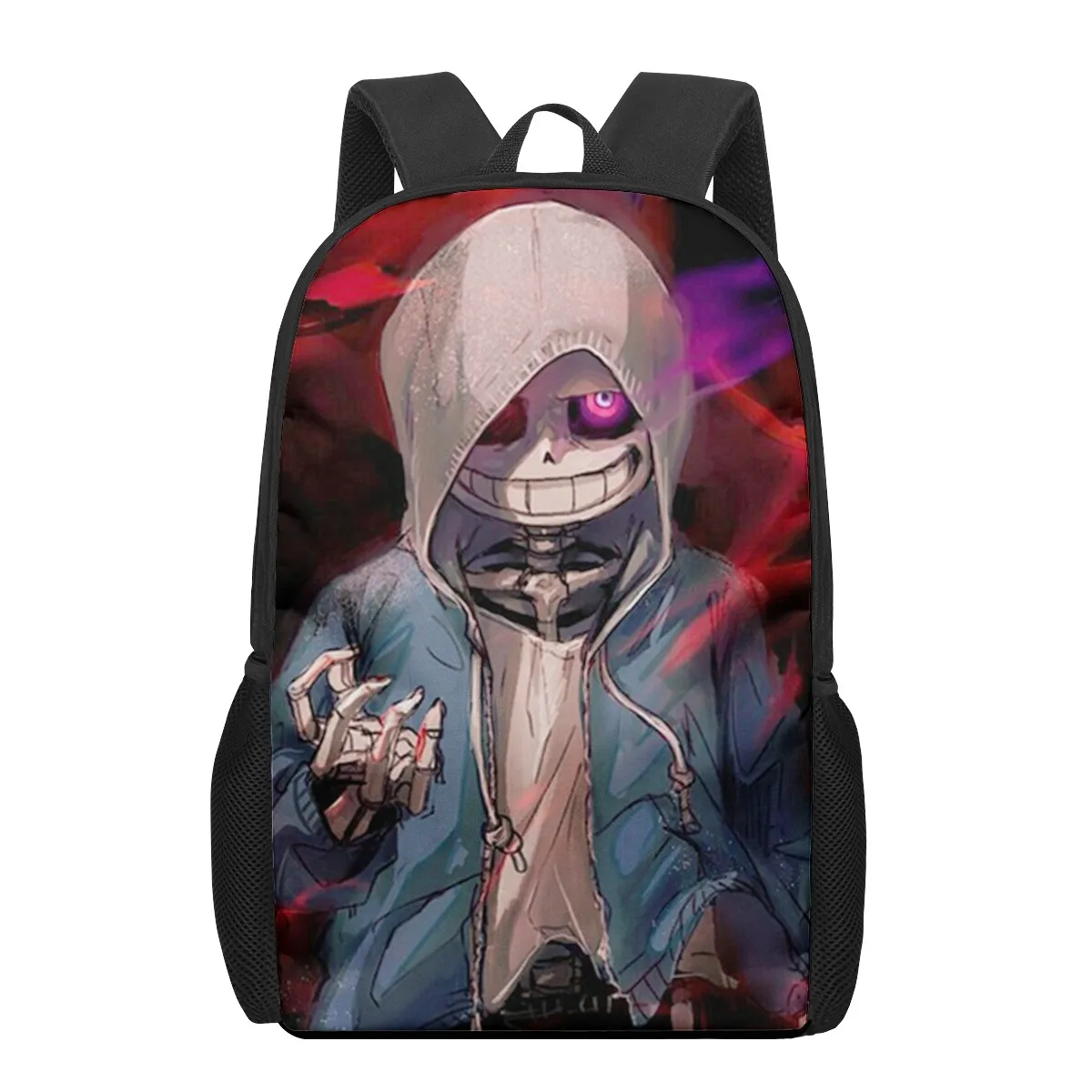 Undtale sans jogo impressão 3d sacos de escola para meninos meninas estudantes primários mochilas crianças saco de livro mochila mochila mochila