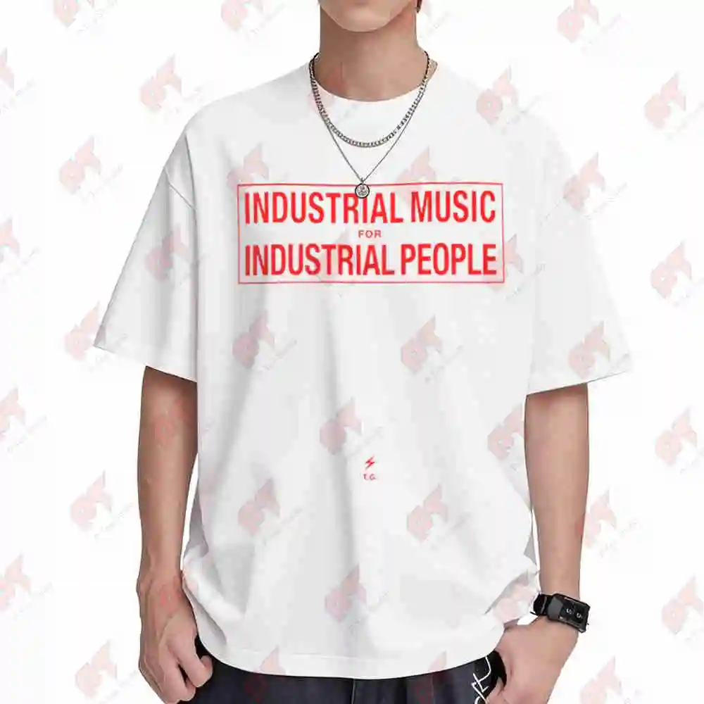 Industrial Music Throbbing Gristle Short Sleeve Tee 100% Cotton T-Shirt