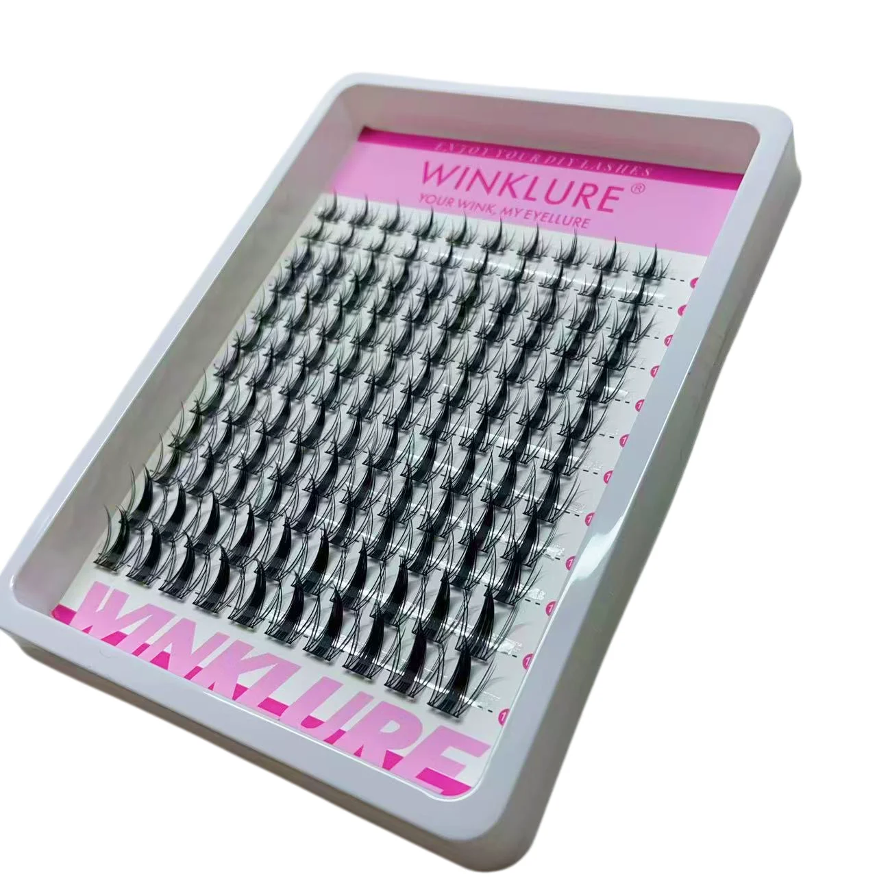WINKLURE Fairy Lash Clusters Natürlicher Look Manga Wimpern-Cluster Wispy D-Curly Cluster Wimpernverlängerungen 120 Stück 8-16MM – Detail 10