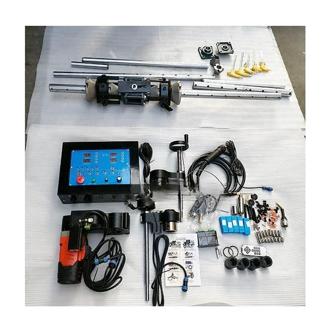 Electric portable line boring and bore welding line boring and welding machine