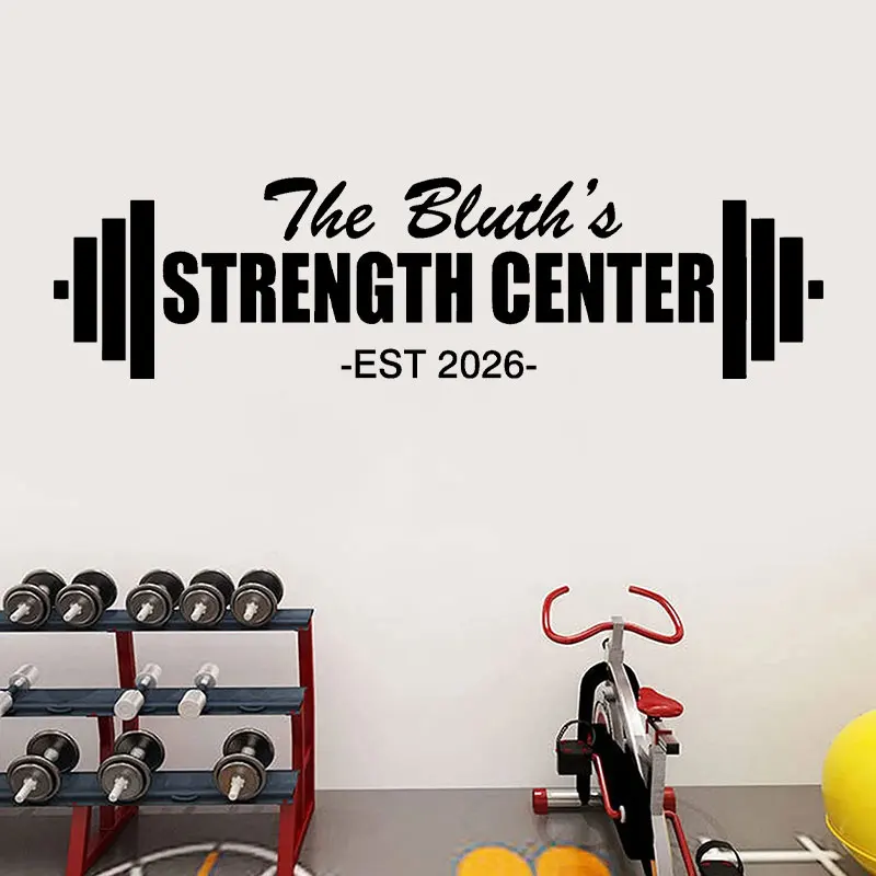 

Personalized Custom Home Gym Name Decal, Custom Decal for Gym, Home Gym Design Idea, Family Name Gym Decal. Fitness Gift Q174