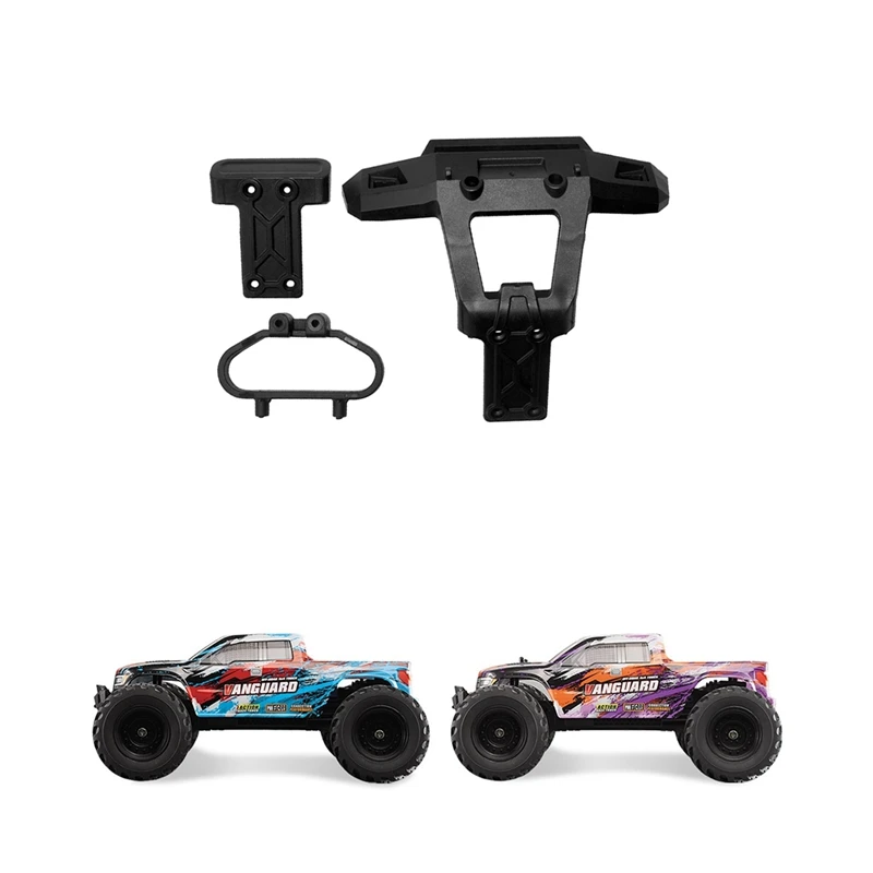 Front Bumper e Bumper Mount Set, Fit para HBX HAIBOXING 901, 901A, 903, 903A, 1/12 RC Car, Atualizações de peças, acessórios sobressalentes