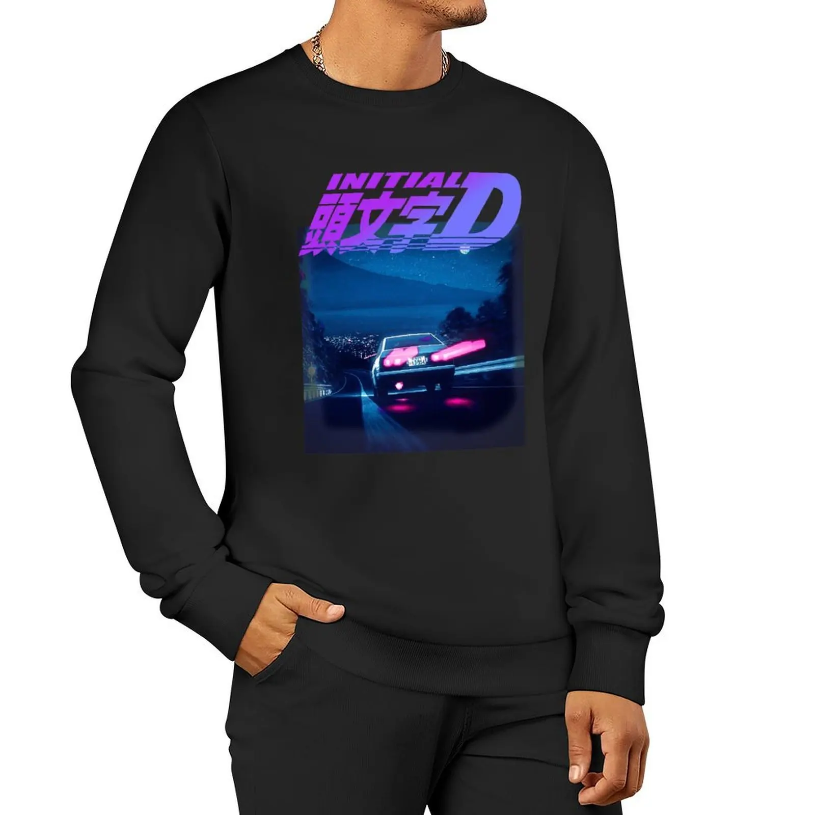 Initial D Neon AE86 Sweatshirt autumn jacket men mens designer clothes men clothes new sweatshirt