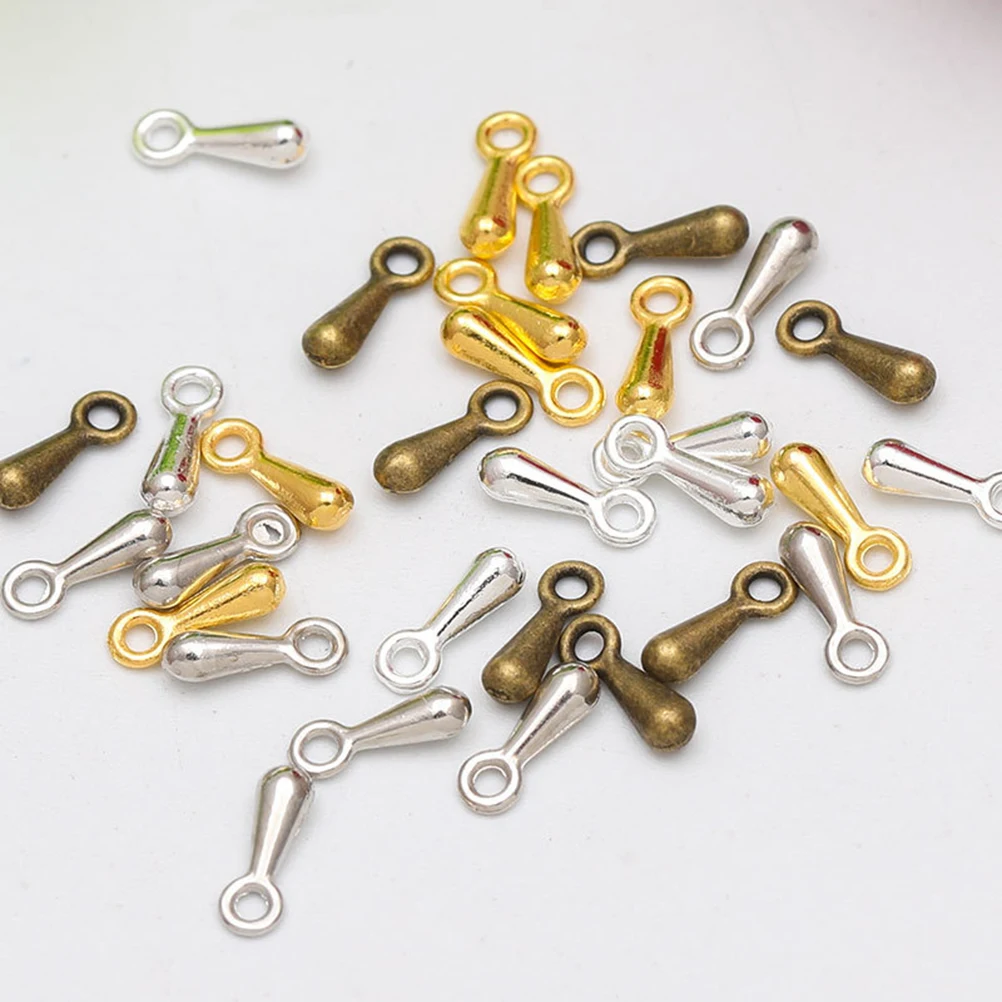 

1000 PCS Water Drop Pendant Connectors for Jewelry Materials Pendants Stainless Steel Making Supplies Chains DIY Alloy Holiday