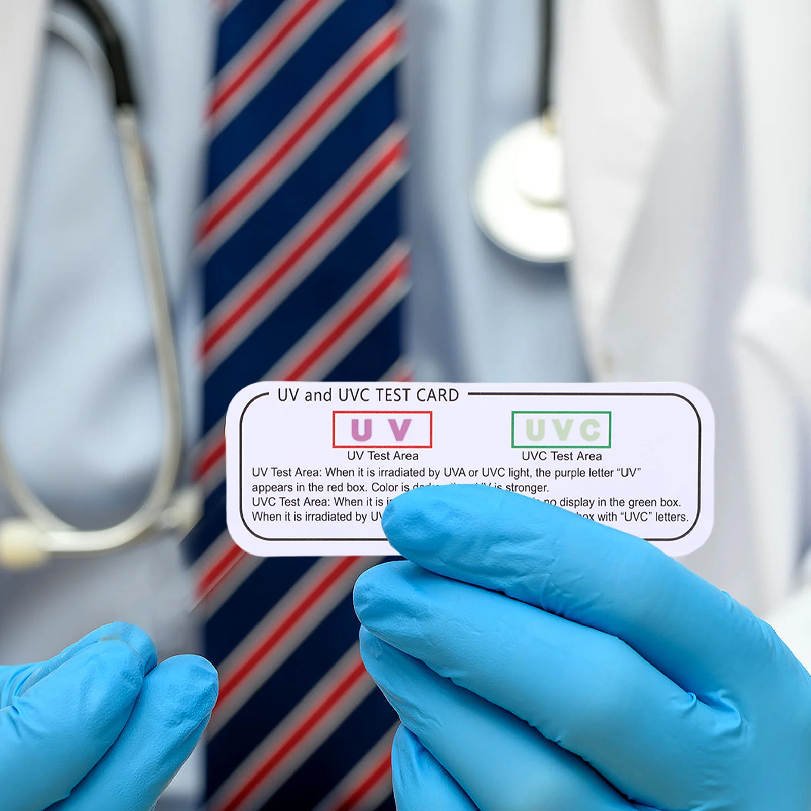 

6Pcs Uvc Uva Test Cards Portable Uv Light Indicator Paper Strips Accurate Uvc Tool for Uv Detection