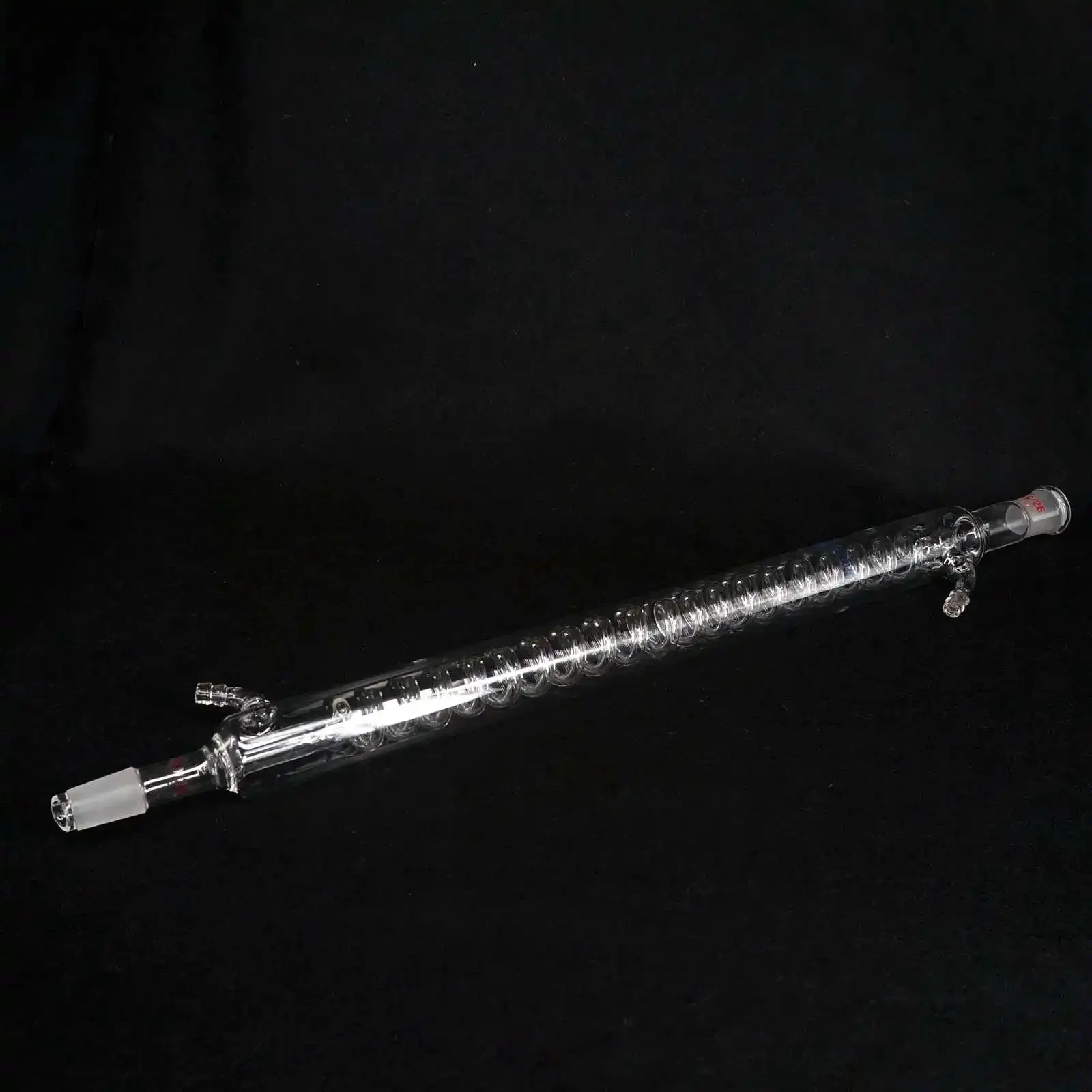 Effective Length 200/300/400mm Joint #19-#19 #24-#24 Borosilicate Glass Graham Condenser Coil Condenser Lab Serpentine Spiral