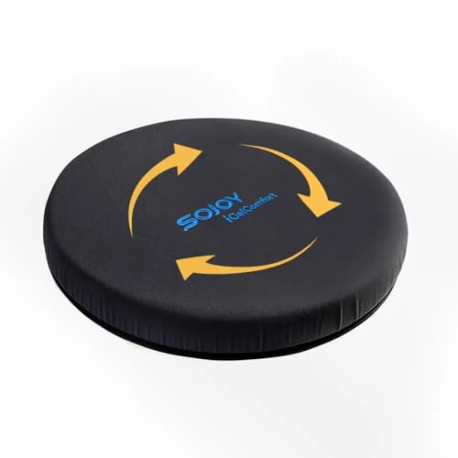 

iGelComfort Delue Gel Swivel Seat Cushion with Supportive Memory Foam 360 Degrees Rotatg Seat Cushion for Home, Stool Chair, Of