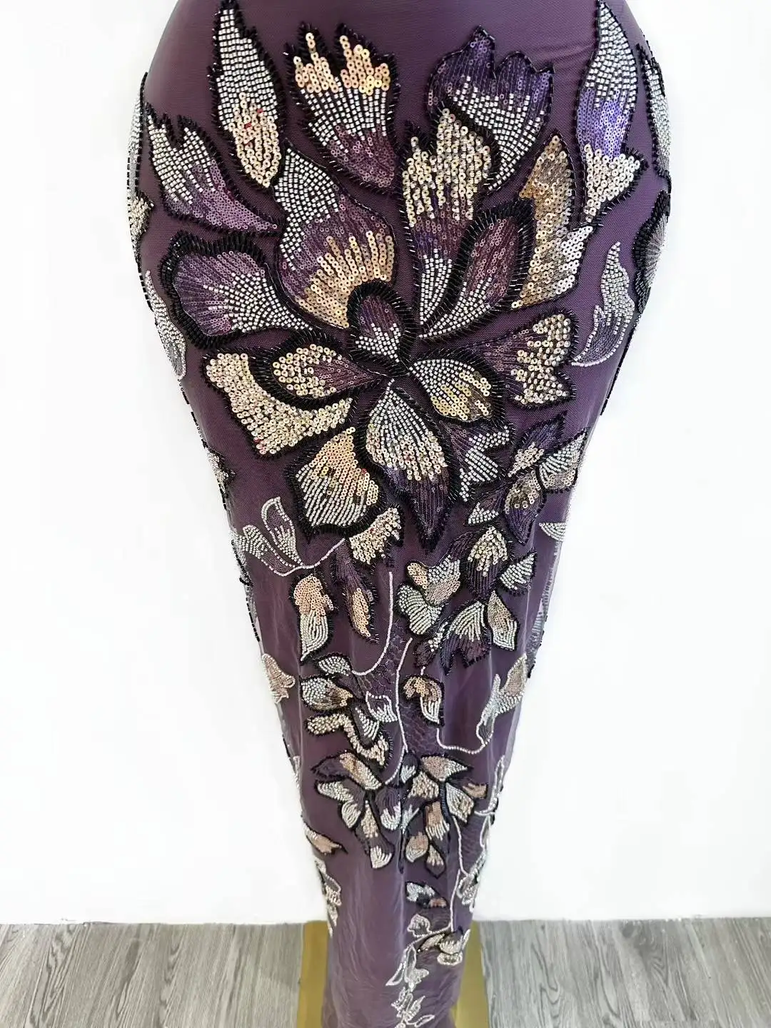 

Африканская тяжелая кружевная ткань с бисером, 2024, высокое качество, нигерийское кружево с блестками и жемчугом, французский тюль, ткань для свадебного платья