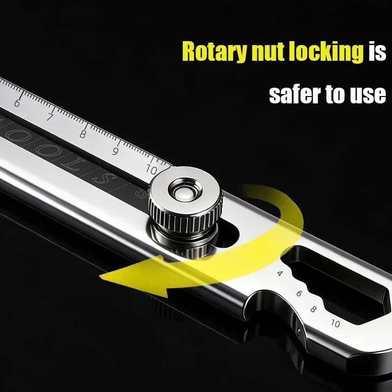 6 in 1 Stainless Steel Utility Knife Thickened Metal Holder Wallpaper Cutter Old House Wall Paint Scrape Tool