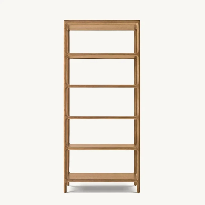 Modern living room furniture Solid wood bookcase American oak shelving