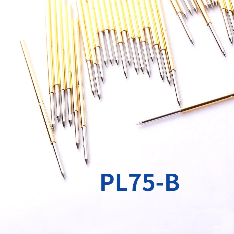 sonda de teste de mola pl75 b1 100 unidades pacote straight up apontou 102 mm diametro 3335 mm pcb pogo pin 01