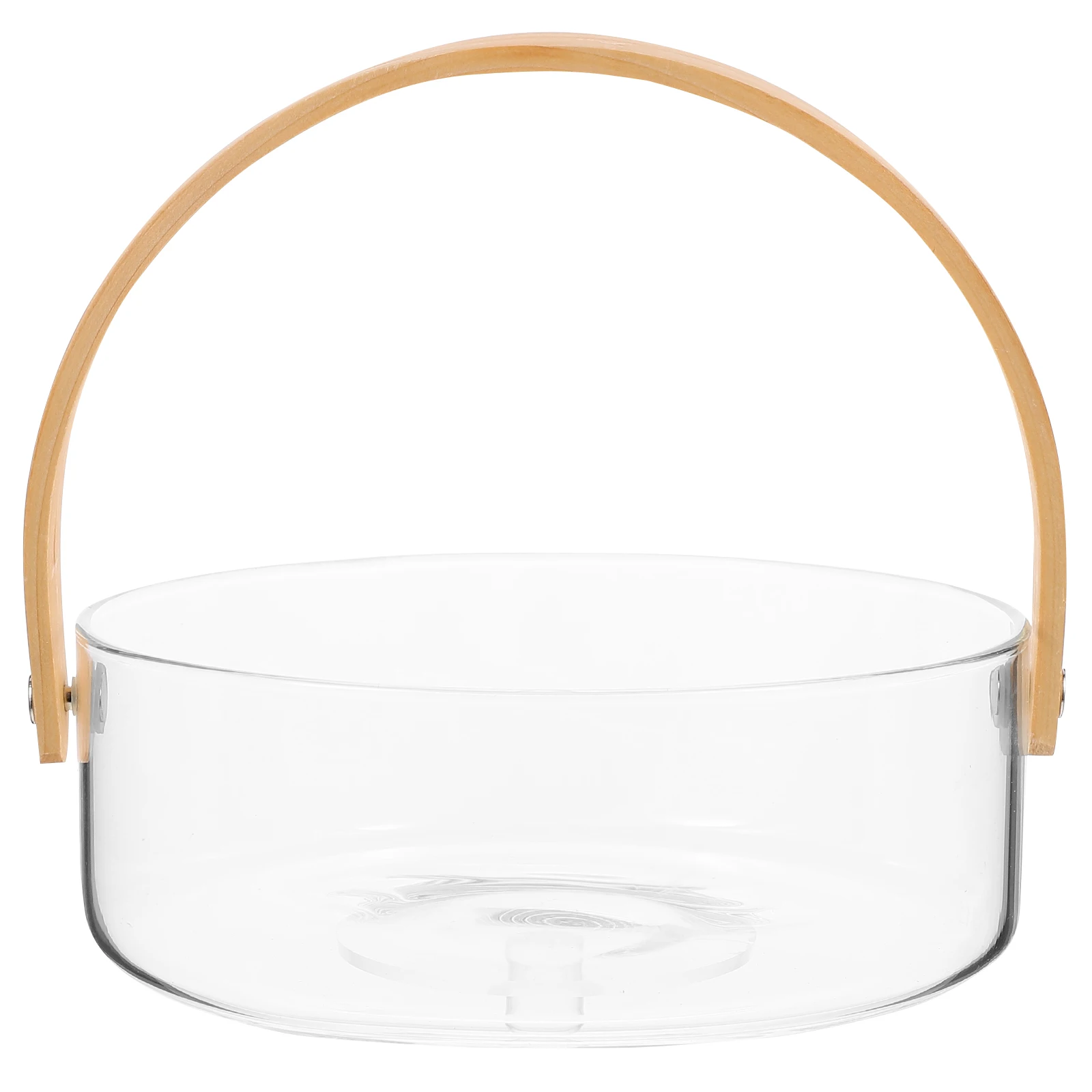 

1Pcs Glass Storage Basket Exquisite Multifunctional Handheld Fruit Candy Biscuit Storage Container for Home Bar Hotel Ktv