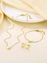 Butterfly Shell Necklace Fashionable and Minimalist Women's Necklace 3-piece Set