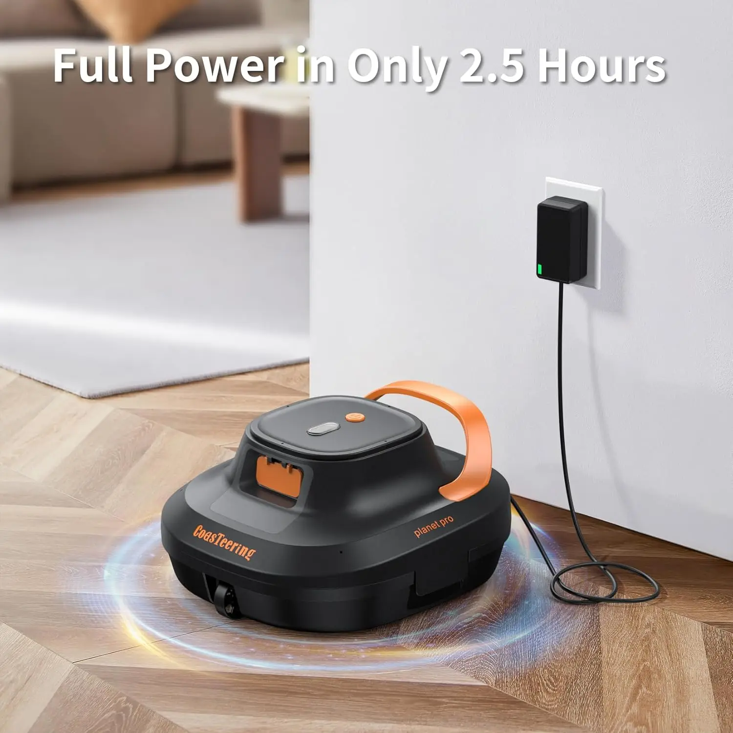 مكنسة كهربائية لحمام السباحة الروبوتية، مكنسة حمام السباحة الروبوتية لحمامات السباحة فوق الأرض، مع وقت تشغيل 120 دقيقة، محركات مزدوجة بدون فرش، مثالية لـ S