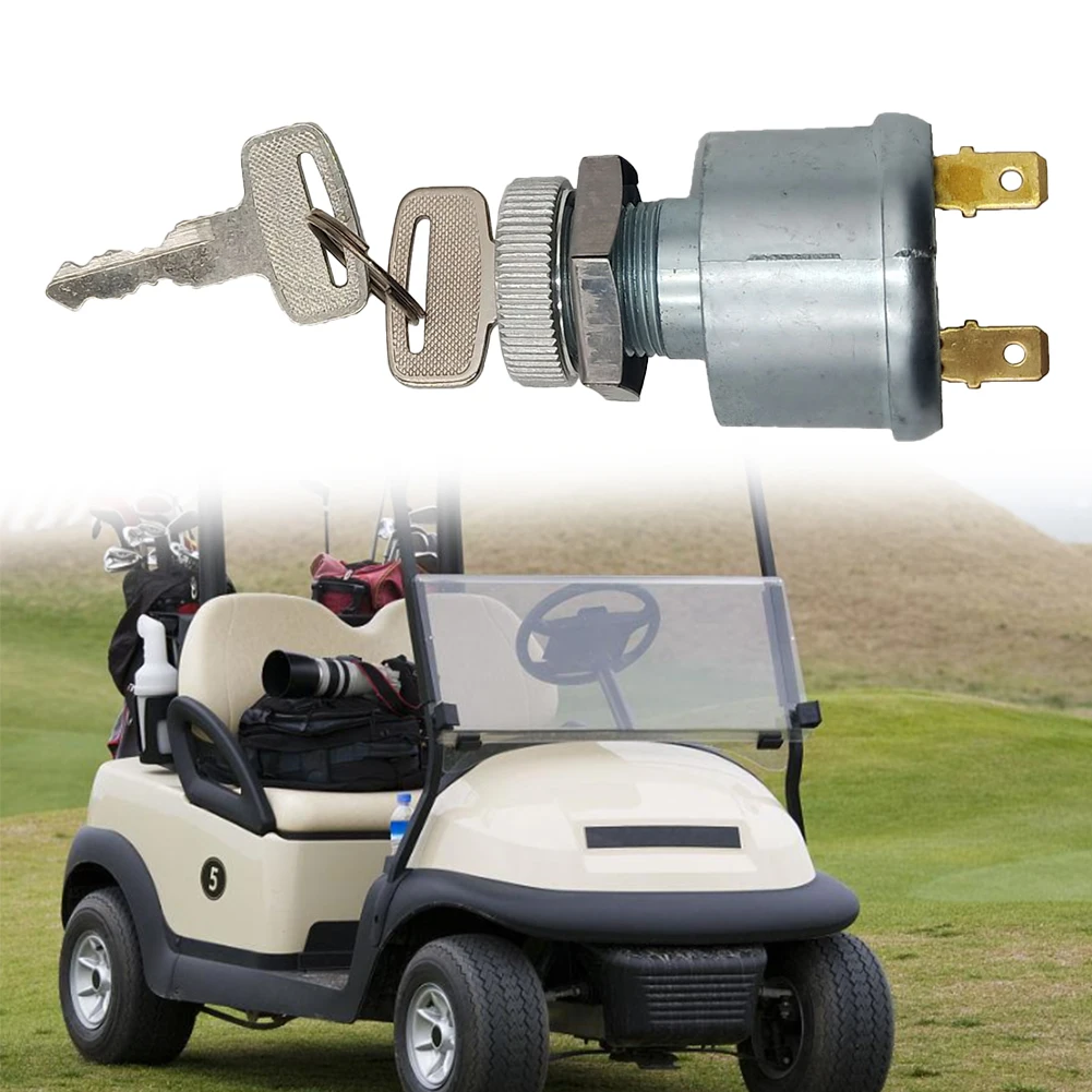 17421G1 Ignition Switch and Key for Golf Carts Secure 2 Terminal Locking Mechanism Compatible with Multiple Models