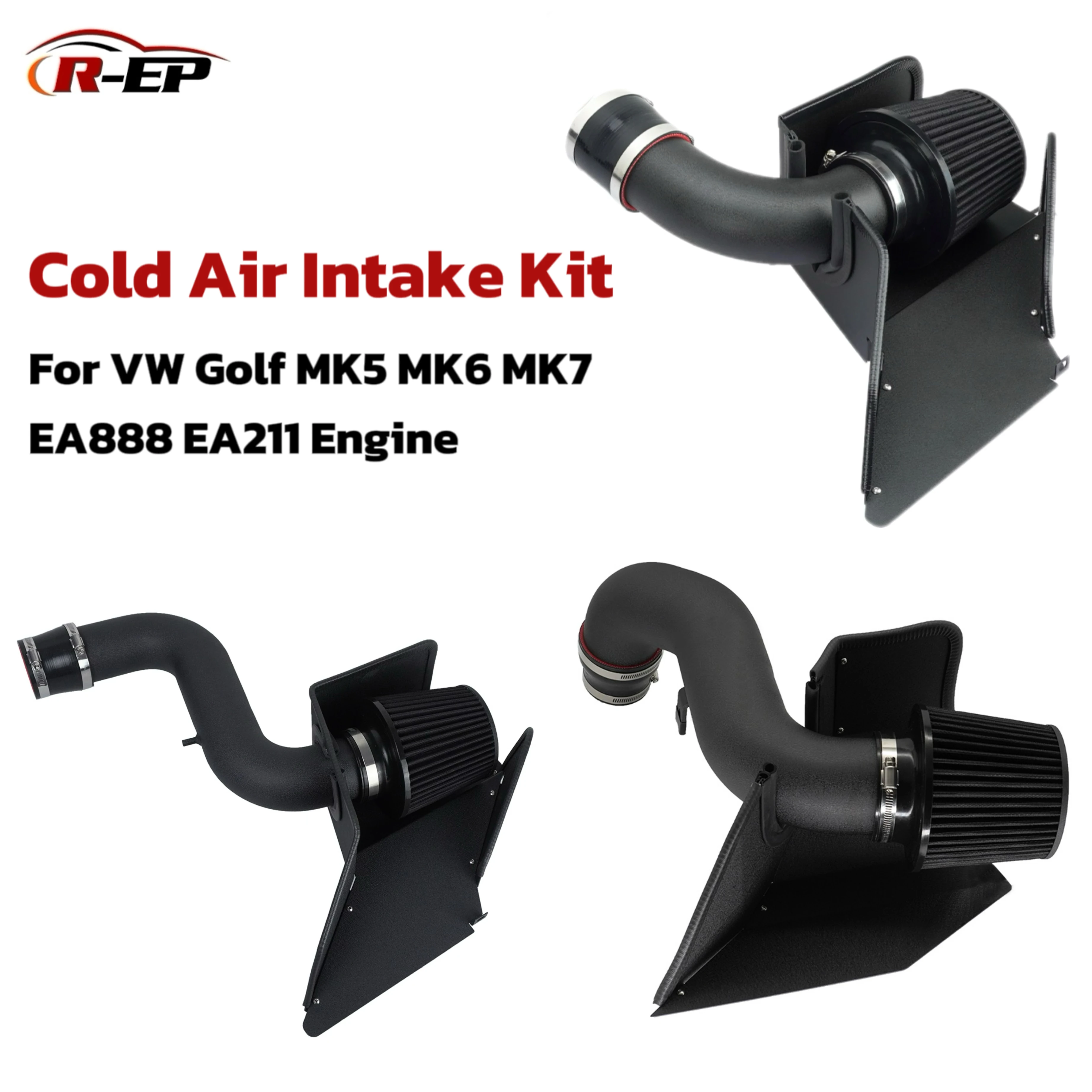 

Cold Air Intake Pipe Kit with Heat Shield for Audi Q3 Seat Ateca Skoda Octavia VW Golf V VI VII EA211 EA888 Engine MK5 MK6 MK7