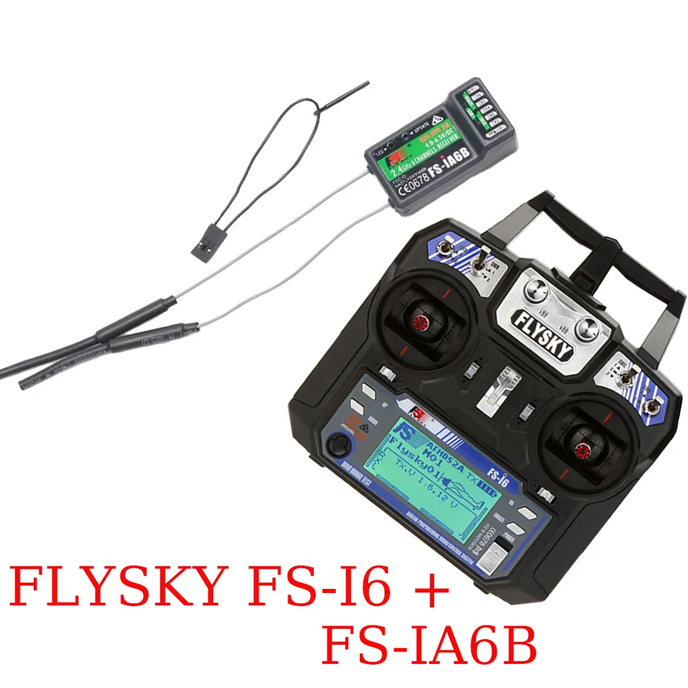 Flysky FS-i6 FS I6 2.4G 6CH RC Transmitter Controller FS-iA6/FS-iA6B / FS-iA10B Receiver For toy model Parts