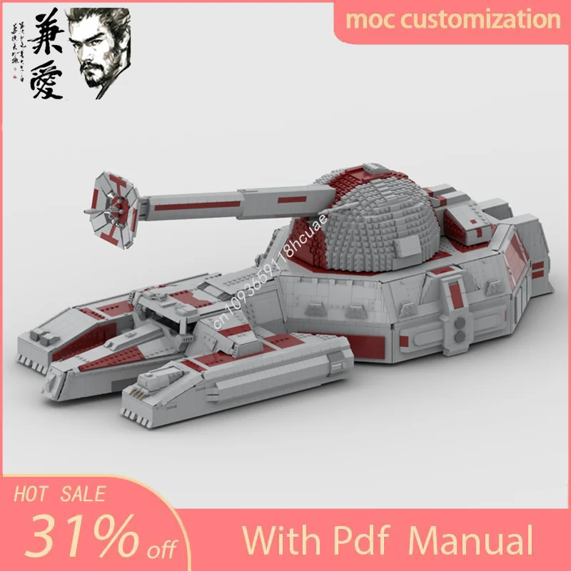 

6956 шт. MOC RX-200 штурмовой танк UCS Star Battle Модель Строительный блок Diy Творческая сборка Развивающие кирпичи Игрушки Подарок ребенку