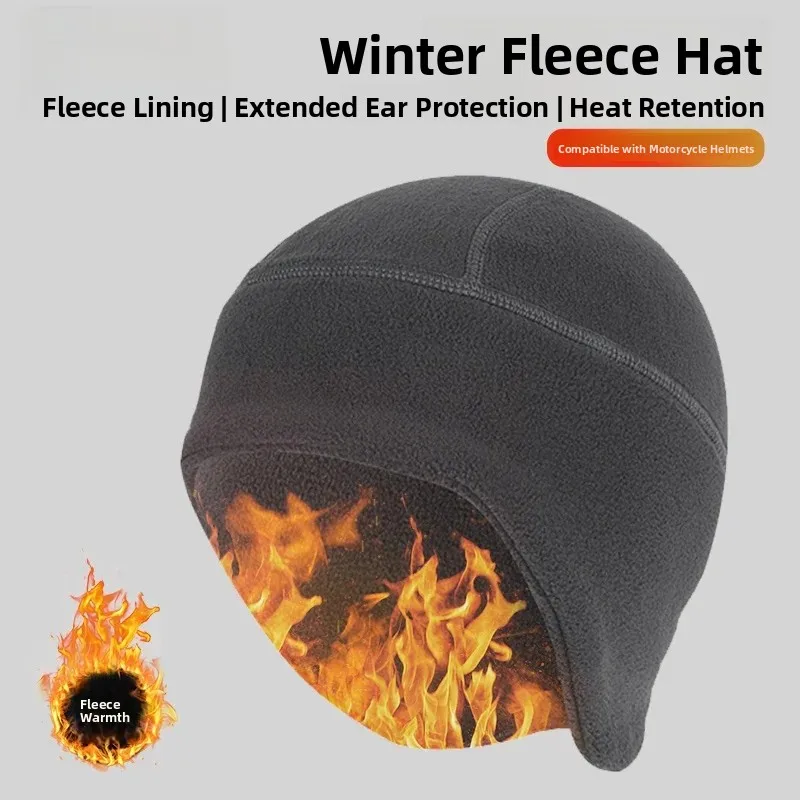 Warmth Retention Anti-freeze Winter Sleep Cap for Elderly Women Windproof Nighttime Hat Adjustable round Top No Brim Cap