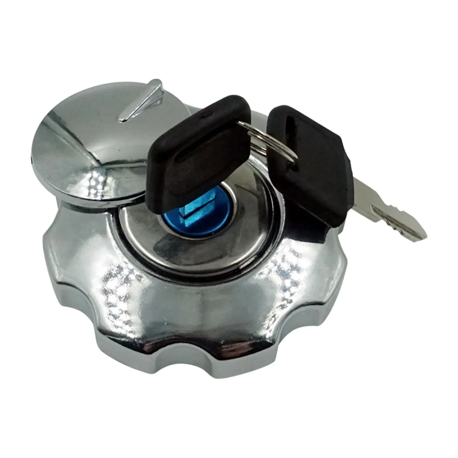 Fuel Tank Cover Durable Motor Decorative Accessory with 2 Keys Wear Resistance Practical Motorcycle Gas Tank Cap Modification