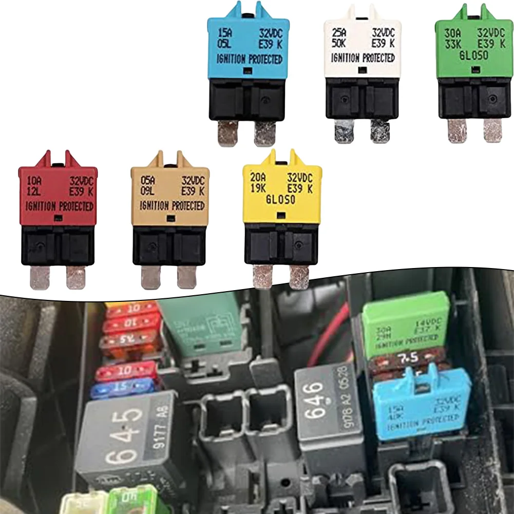 

RV Truck Fuses Circuit Breaker Electrical Equipment Setup Total Height 1.4 Inches Marine Boat Fuse Replacement