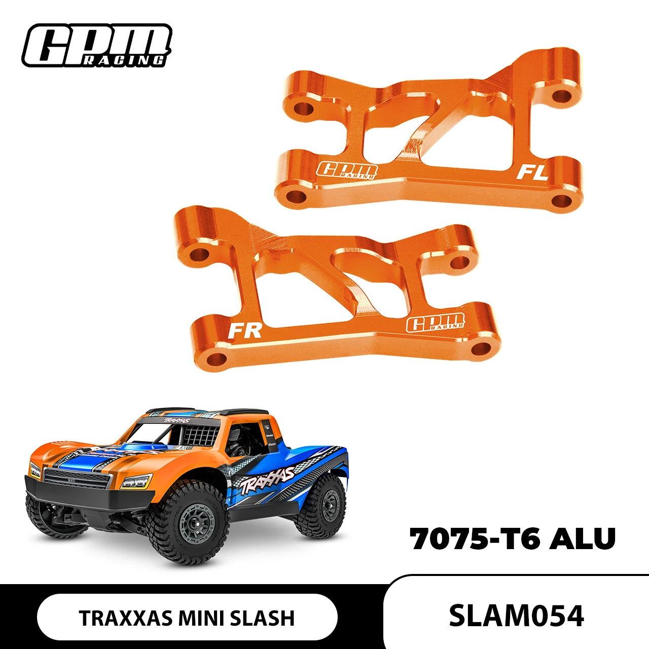

Передние верхние рычаги подвески из сплава GPM 7075-T6 для TRAXXAS Mini Slash 10831