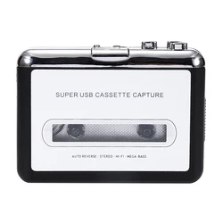USB Cassette Converter Cassette Tape to MP3/WAV Digital Audio Music Player Rechargable Cassette Recorders & Players coverters