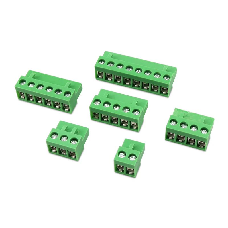 10 Pieces HT508K HT5.08 Plug-in Terminal Block HT5.08mm 2/3/4/5/6/8P Plug Connector