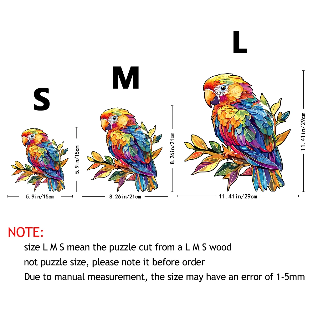 "Fun Parrot Interactive Puzzle" | Family-Friendly Educational Game • Creative Learning Toy • Ideal Gift for Birthdays & Holidays