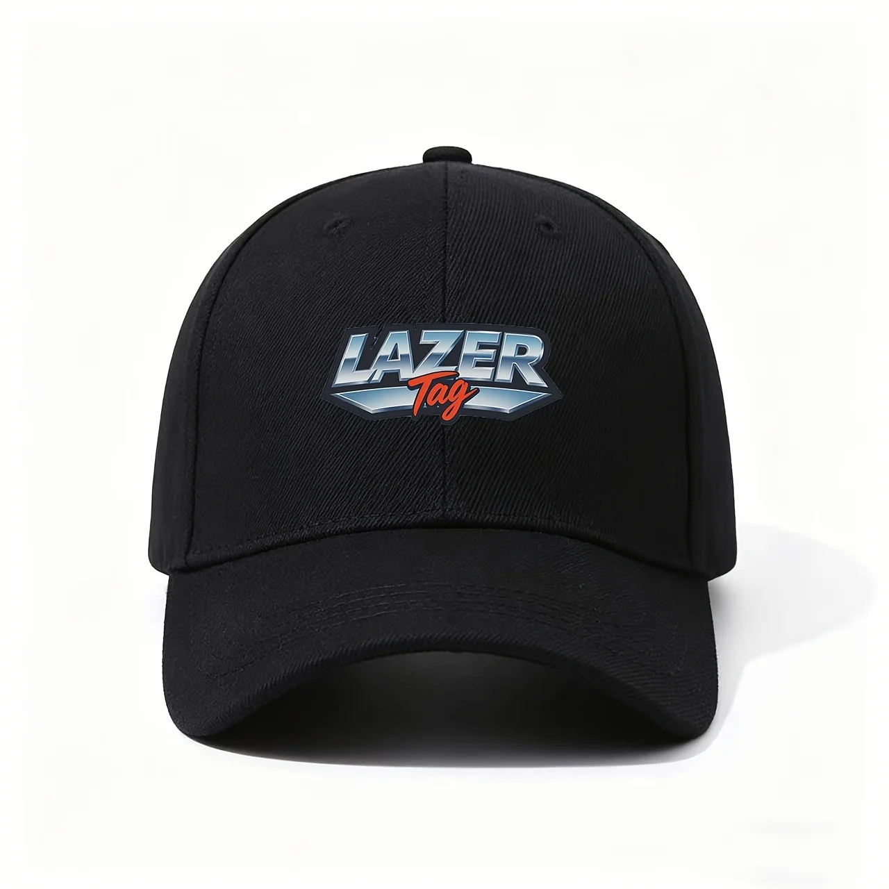 Baseball Cap, Featuring the Metallic LAZER Tag Logo Print, Constructed from Durable with Structured Fit, Great for Retro Gaming