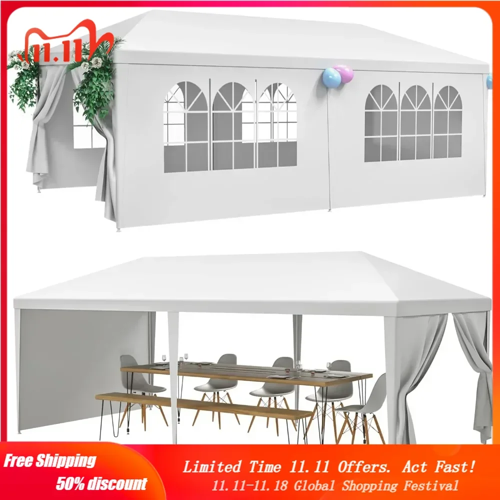 Outdoor Canopy Tent Camping Gazebo Storage Shelter Pavilion Cater for Party Wedding Events BBQ