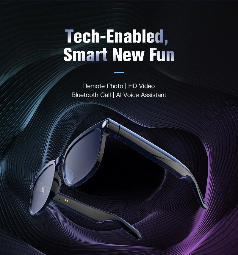 8MP Smart Glasses HD Camera with 150+ Language Translation WiFi Video Recording Bluetooth Call Features for Men And Women