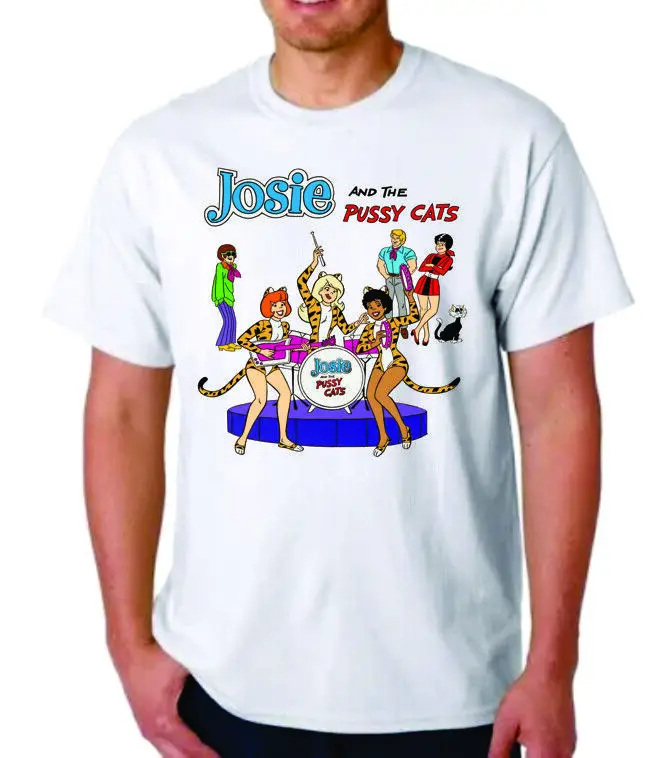 JOSIE AND THE PUSSYCATS T-SHIRT HANNA BARBERA CARTOON CEREAL FANS ANIMATION