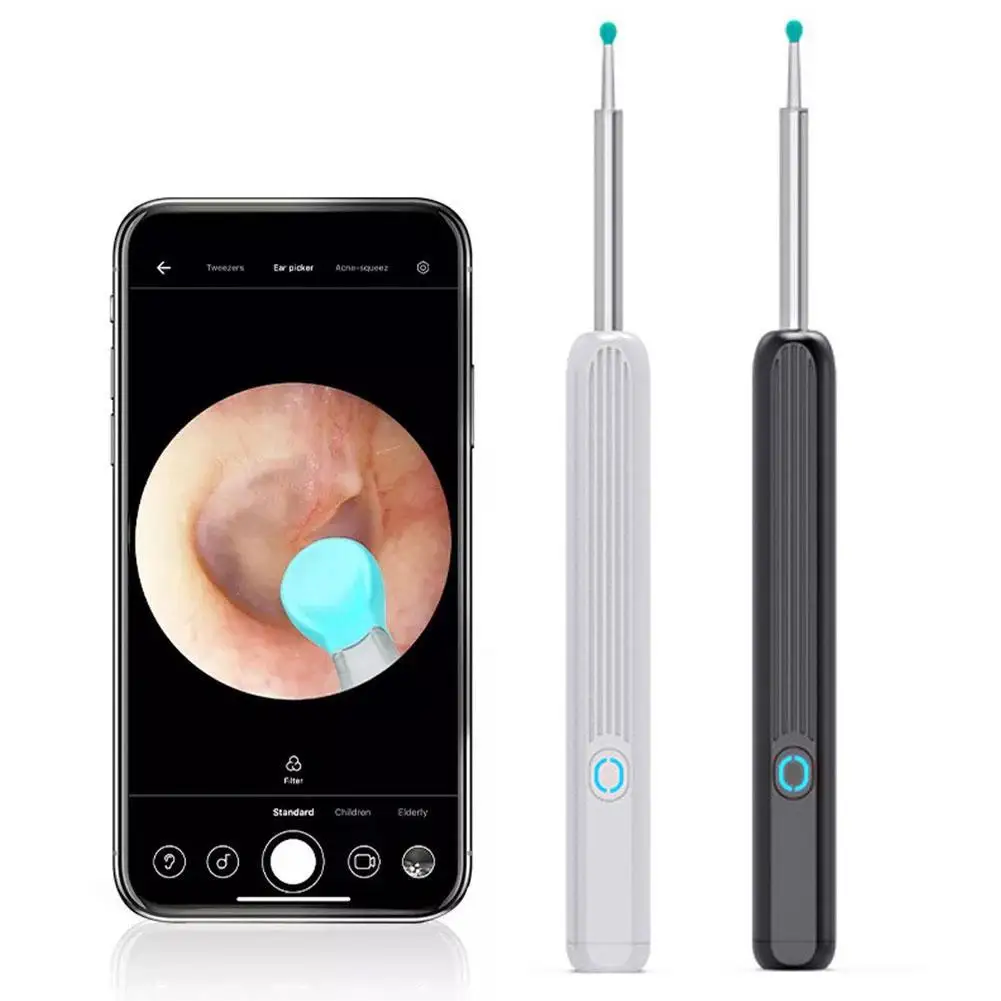 Ear Kit NE3 With Endoscope Sticks Kit Tool Wireless Smart Visual Ear Cleaner Otoscope Ear Wax Camera Removal