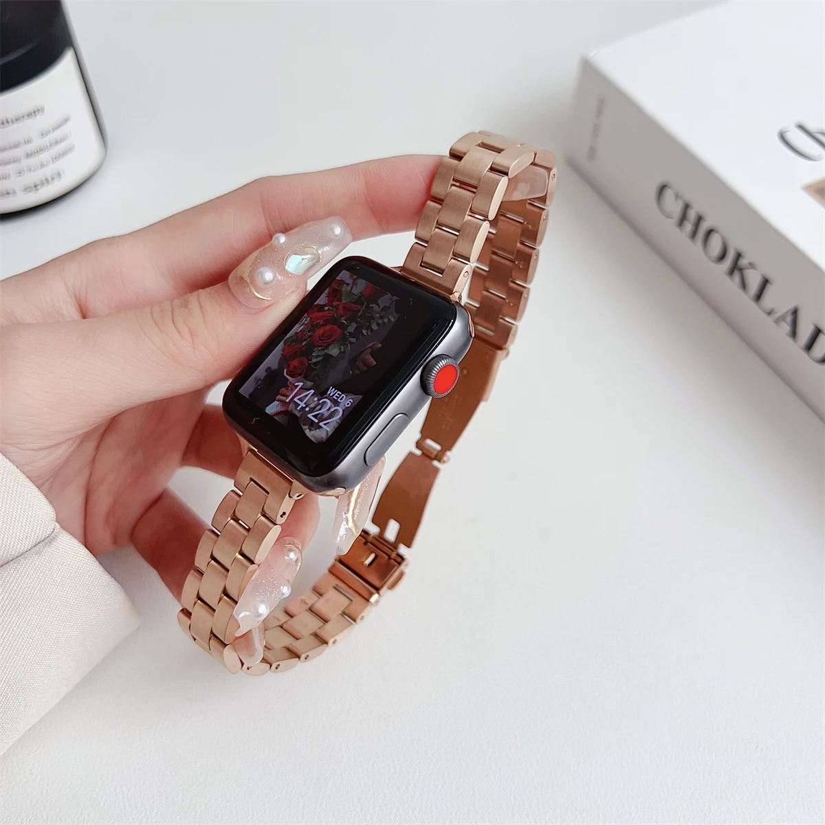 Watch Band For iWatch 42/44/45/46/49mm 38/40/41mm Metal Fashion Watch Strap for Watch Series Ultra2 Series 10/9/8/7/6/5/4/3/2/1_voghion.com