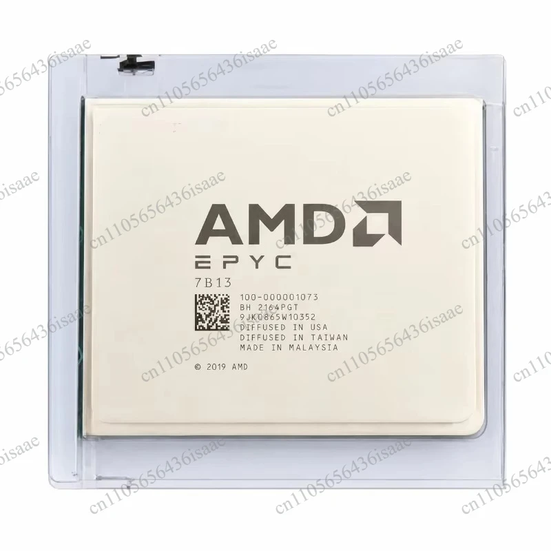 EPYC 7B13 Server Processor, 64-Core 128-Thread 2.2GHz, SP3 Socket 7nm 280W, Part Number 100-000000335